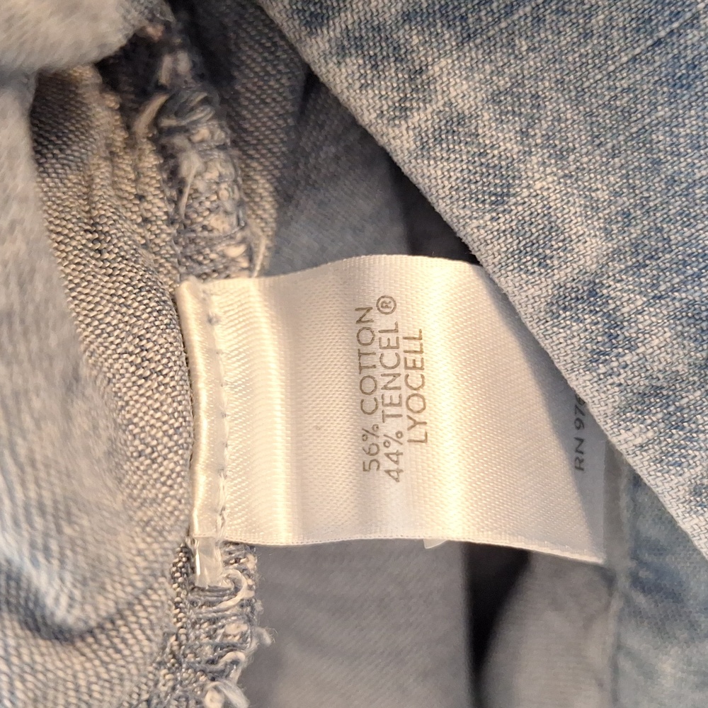 J. Jill Drawstring Waist Wide Leg Lightweight Jeans Sz 14P *H - Picture 8 of 8